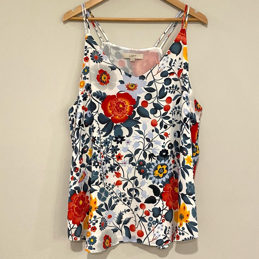 LOFT Floral Print Women's Top - Multicolor